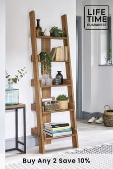 Wooden Shelves | Wooden & Tall Ladder Bookcases | Next Intended For Wooden Ladder Bookcases (View 5 of 15)