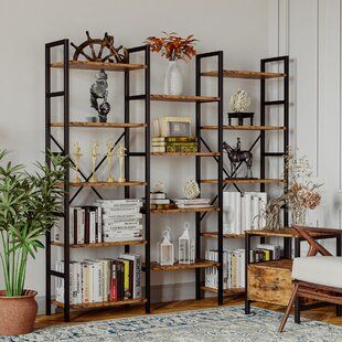 X Frame Bookcase | Wayfair In X Frame Metal Bookcases (View 9 of 15)