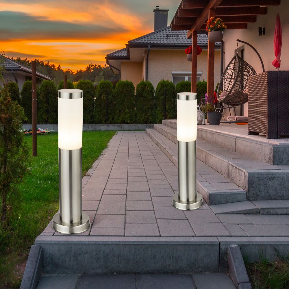2 Set Stand Lamp Road Lamp Outdoor Patio Lamp Stainless Steel Lantern Ip44  Garden Light | Etc Shop: Lamps, Furniture, Technology, Household. All From  One Source. | Etc Shop Inside 3 Piece Setfloor Lamps (Photo 11 of 15)