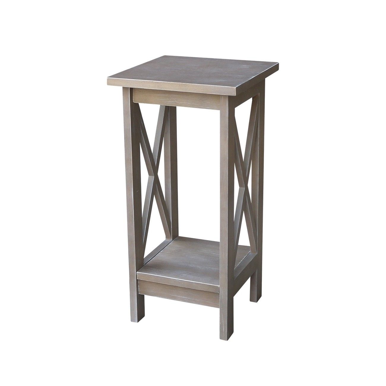 24" X Sided Plant Stand  Weathered Gray (3 Sizes Available) Pertaining To Weathered Gray Plant Stands (Photo 3 of 15)
