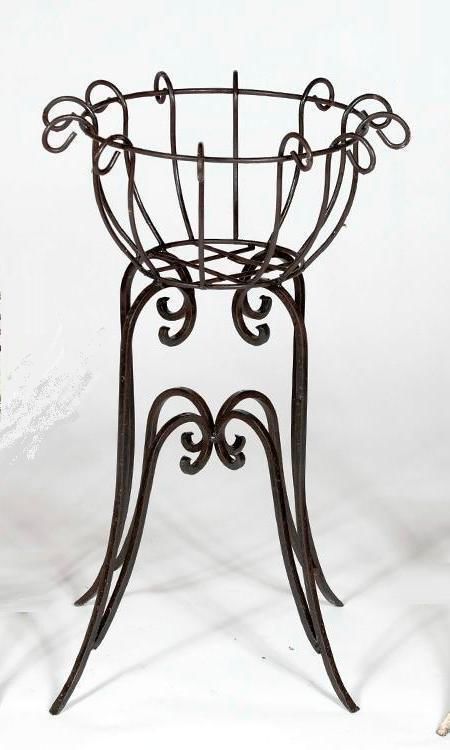 27 Tall X 17 Wrought Iron Round Heavy Plant Stand Medium Size Pot | Wrought  Iron Plant Stands, Iron Plant Stand, Iron Plant Within Wrought Iron Plant Stands (View 11 of 15)