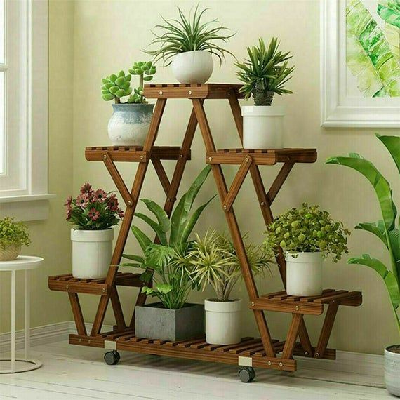 3 Tier Wooden Flower Pot Plant Stand Shelf Display Garden – Etsy | Plant  Stand Indoor, Wooden Plant Stands, Plant Stand Inside Wood Plant Stands (View 12 of 15)