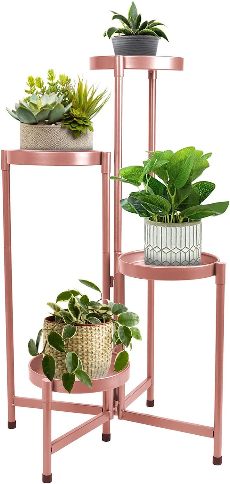 4 Tier Plant Stand Indoor Outdoor, 31 Inch Tall Metal Plant Shelf  Waterproof, Pl 744110503296 | Ebay With Regard To 31 Inch Plant Stands (View 8 of 15)