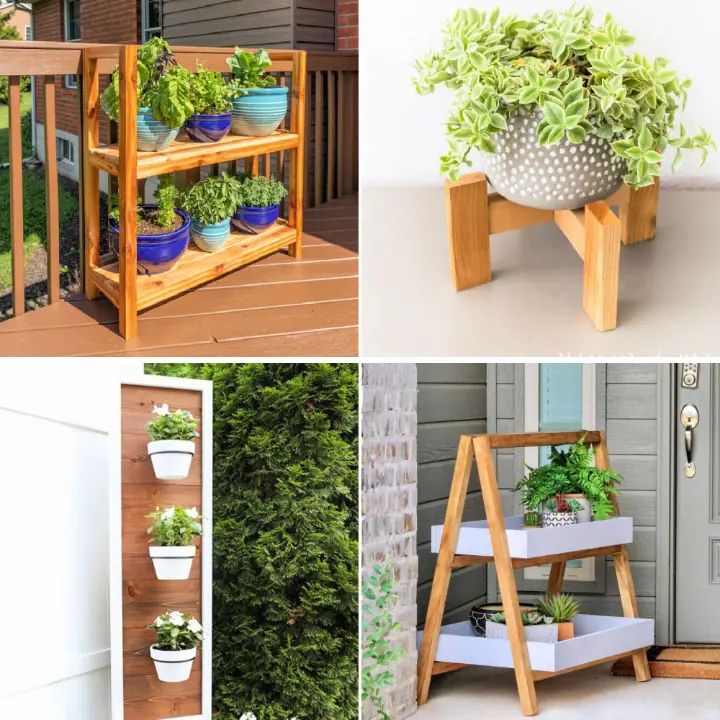 40 Free Diy Plant Stand Plans (cheap And Easy To Build) For Hexagon Plant Stands (Photo 9 of 15)