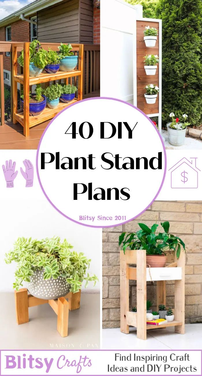 40 Free Diy Plant Stand Plans (cheap And Easy To Build) Inside Particle Board Plant Stands (View 14 of 15)