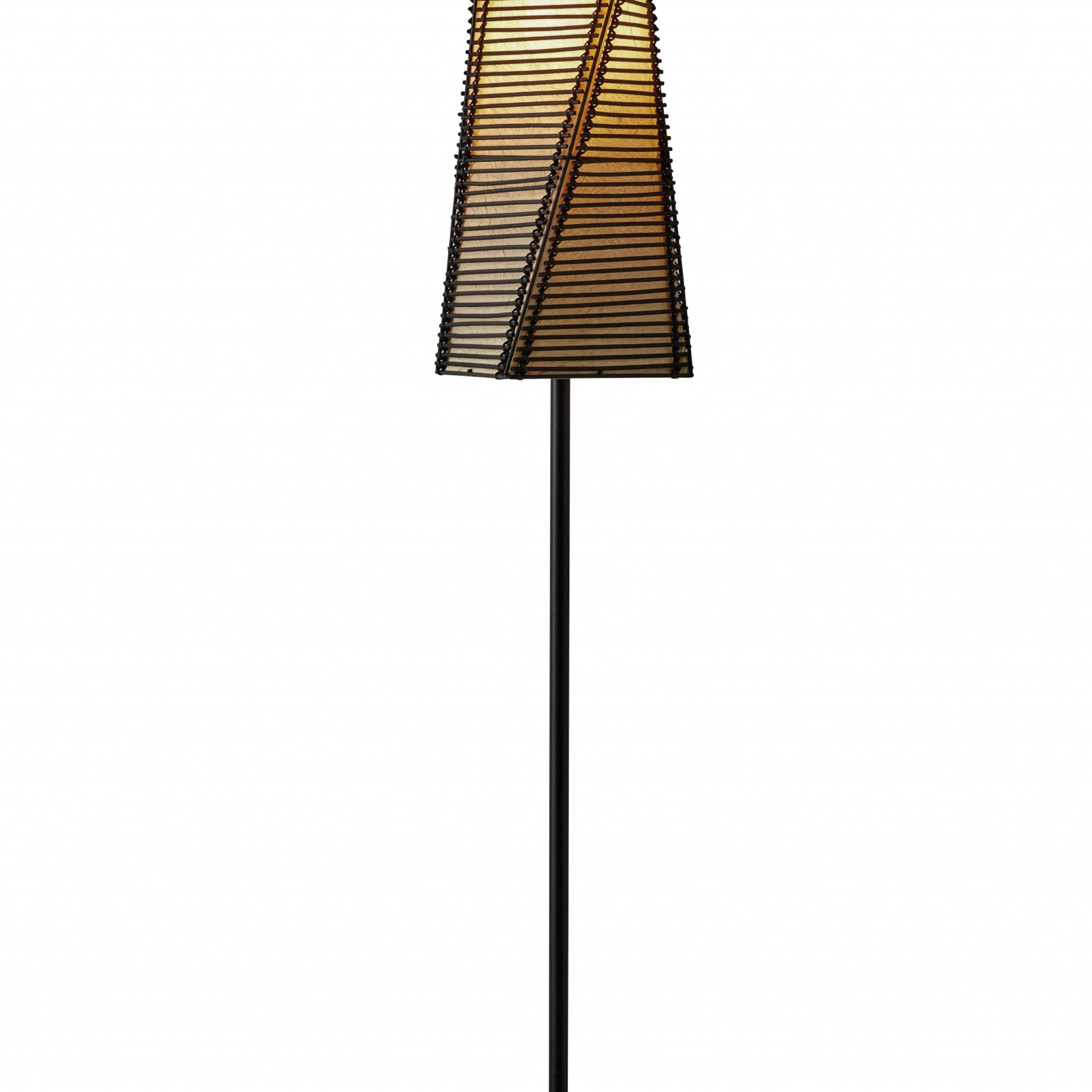 68" Black Novelty Floor Lamp With White Novelty Shade Within 68 Inch Floor Lamps (Photo 11 of 15)
