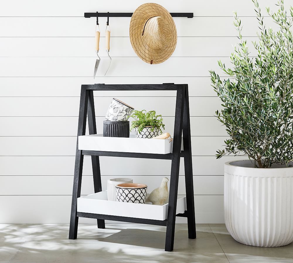 Abbott Two Tier Plant Stand | Pottery Barn Throughout Two Tier Plant Stands (Photo 14 of 15)