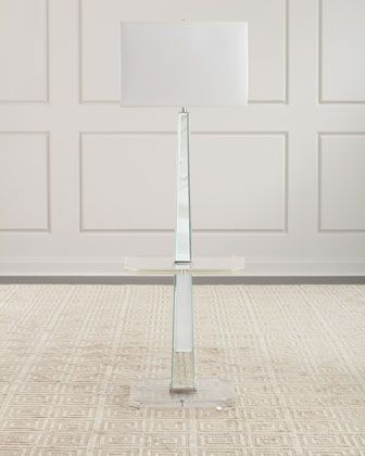 Acrylic Mirrored Floor Lamp With Table | Floor Mirror, Floor Lamp, Lamp With Acrylic Floor Lamps (Photo 14 of 15)