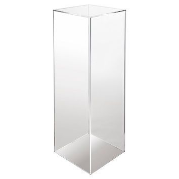 Acrylic Pedestal, Clear, Acrylic / Lucite, Plant Stands | Plinths, Rental  Furniture, Pedestal With Acrylic Plant Stands (Photo 13 of 15)