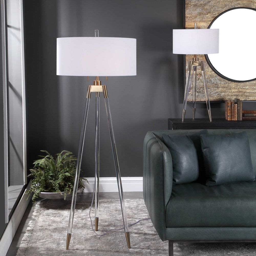 Acrylic Tripod Floor Lamp – Exquisite Living Inside Acrylic Floor Lamps (View 7 of 15)