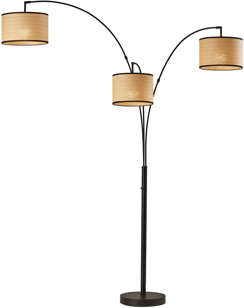 Adesso 4250 12 Bowery Black Light Floor Lamp – Ade 4250 12 For 82 Inch Floor Lamps (View 8 of 15)
