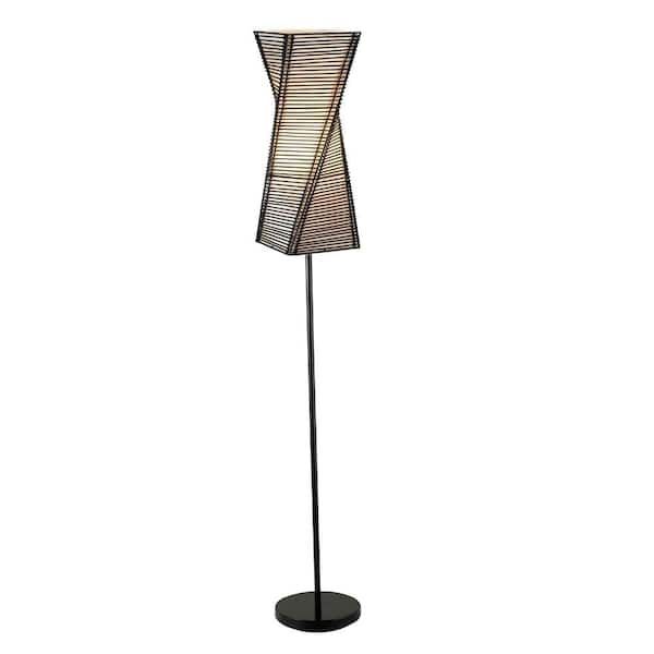 Adesso Stix 68 In. Black Floor Lamp 4047 01 – The Home Depot Throughout 68 Inch Floor Lamps (Photo 13 of 15)