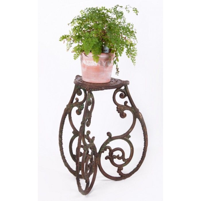 Amblecote Hill” Ornate Wrought Iron Plant Stand | Black Country Metalworks With Regard To Wrought Iron Plant Stands (View 7 of 15)