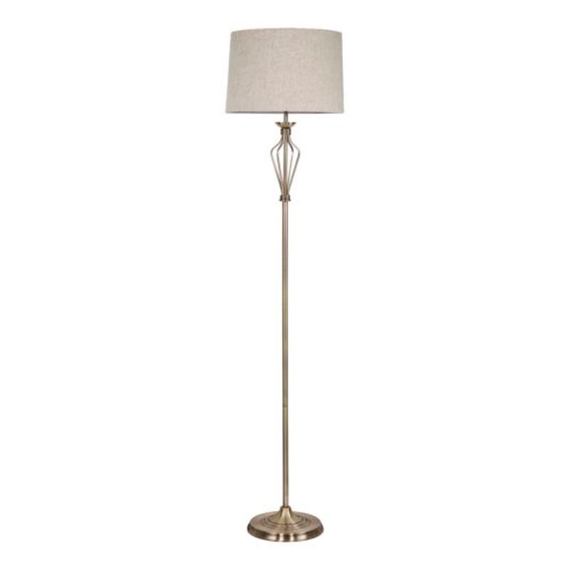 Antique Brass Floor Lamp – House Of Lights, Wicklow / Dublin With Brass Floor Lamps (View 15 of 15)