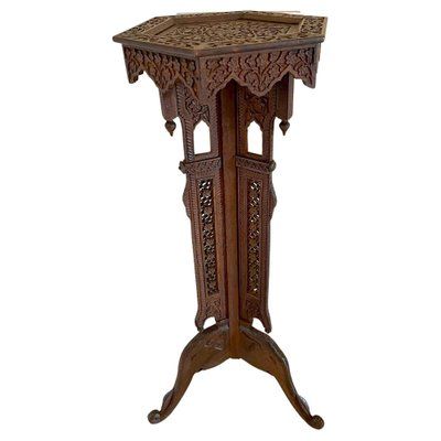 Antique Edwardian Carved Plant Stand For Sale At Pamono With Carved Plant Stands (View 6 of 15)