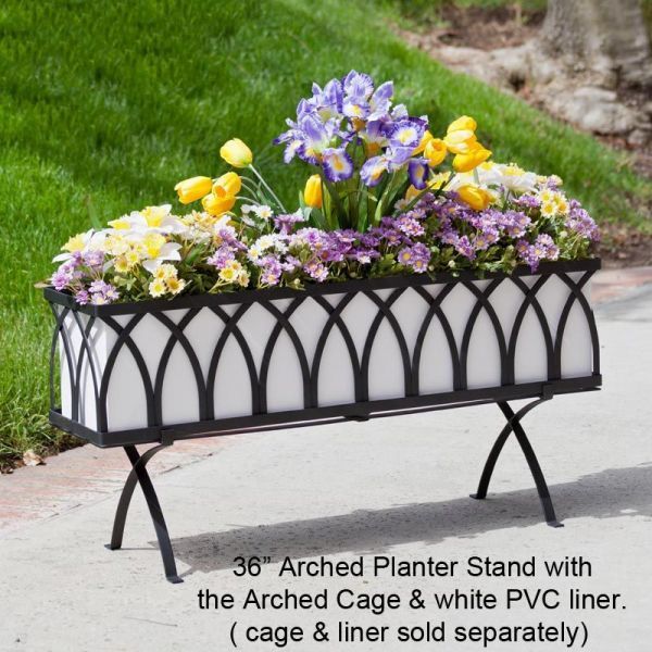 Arch Window Box Stand For Plant Stands With Flower Box (Photo 1 of 15)