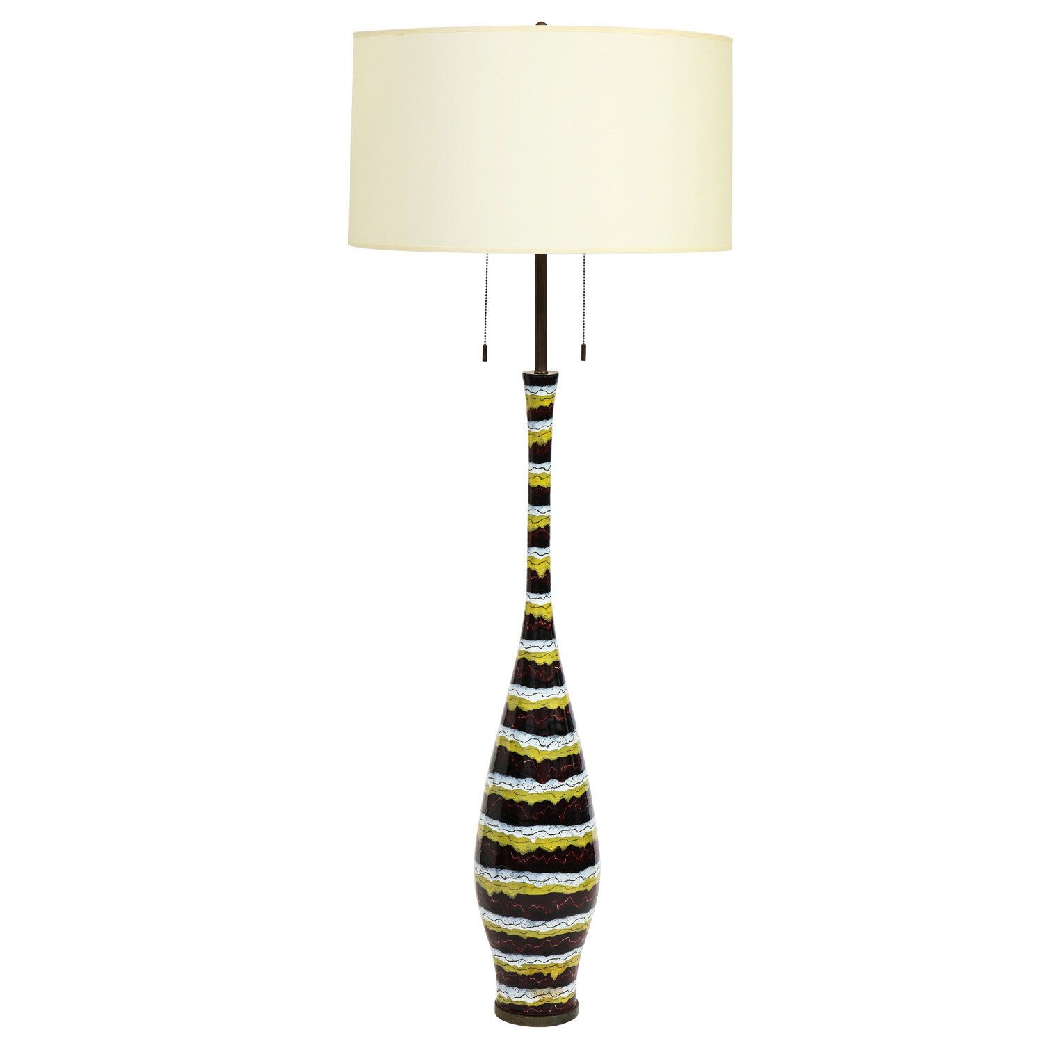 Artisan Italian Ceramic Floor Lamp 1950s — Lobel Modern Nyc With Regard To 75 Inch Floor Lamps (View 11 of 15)