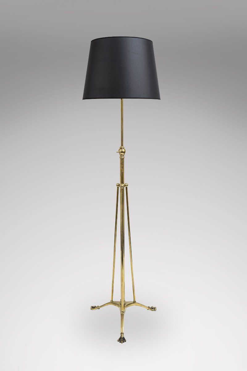 Arts & Crafts Brass Floor Lamp Intended For Brass Floor Lamps (Photo 10 of 15)