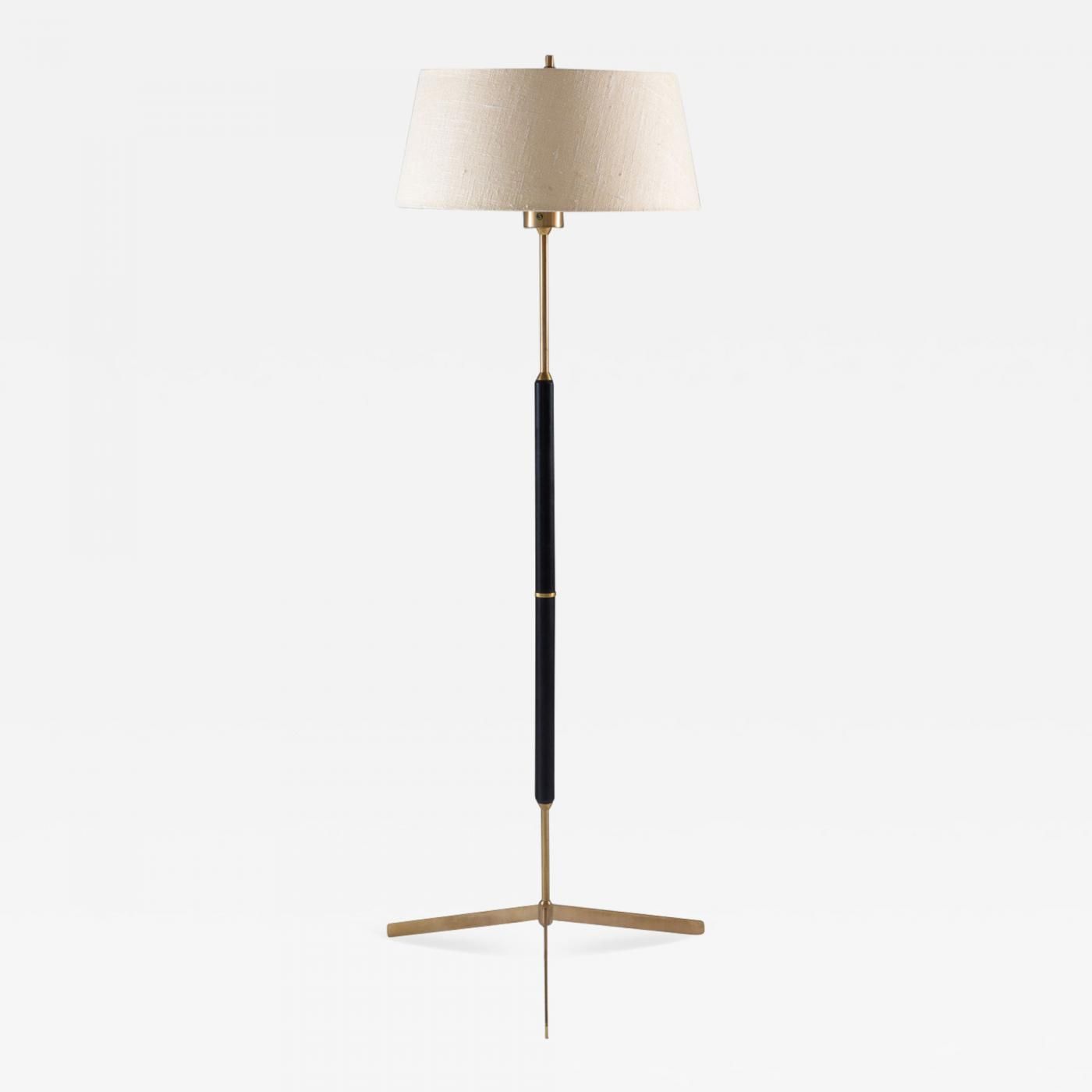 Bergboms – Scandinavian Midcentury Floor Lamp In Brass And Wood Bergboms, Sweden Inside Mid Century Floor Lamps (Photo 8 of 15)