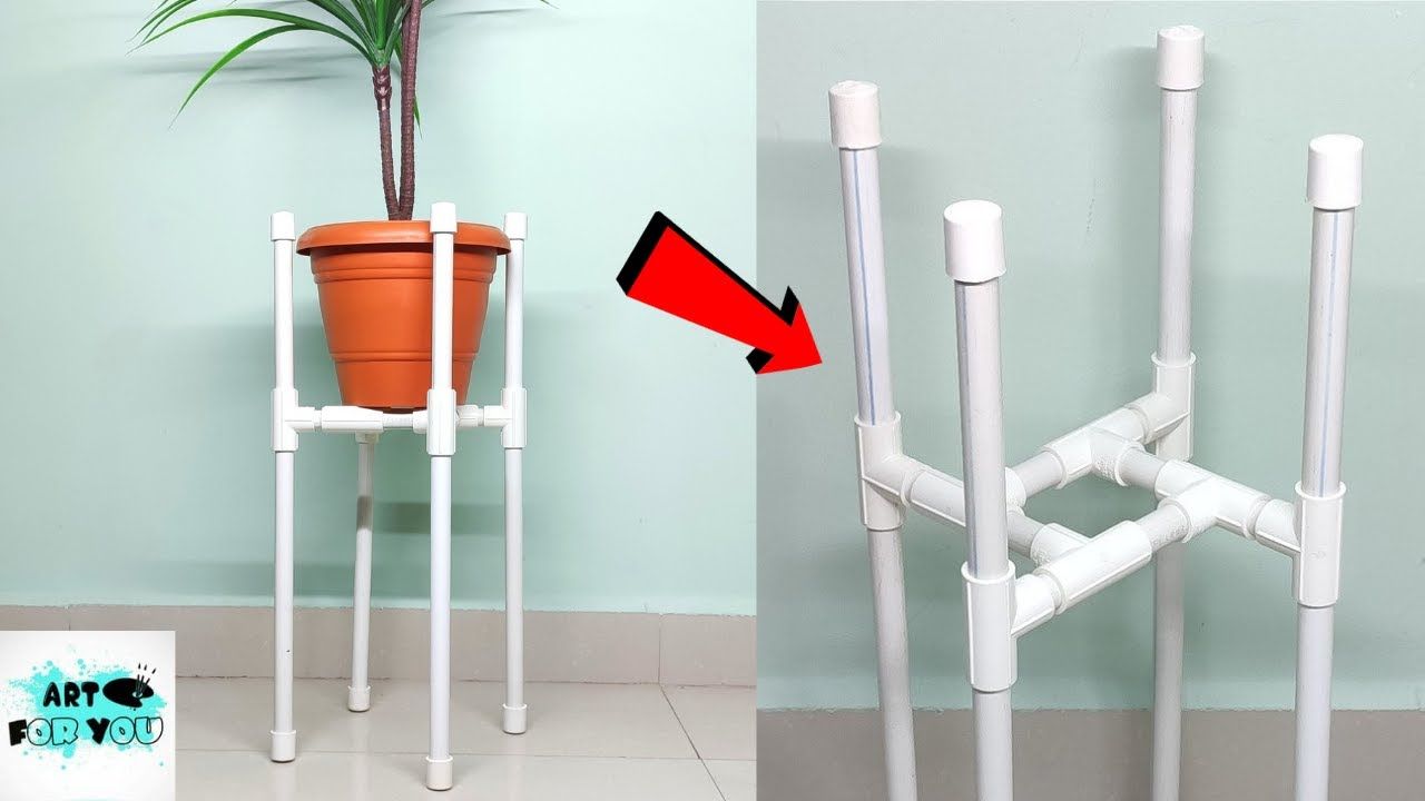 Best Use Of Pvc Pipes !! Diy Amazing Plant Stand With Pvc Pipes | Pvc Pipes  Projects | Pvc Pipe Diy – Youtube Pertaining To Pvc Plant Stands (View 3 of 15)