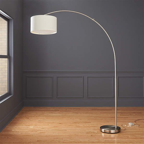 Big Dipper Silver Arc Floor Lamp + Reviews | Cb2 Canada Throughout Arc Floor Lamps (Photo 8 of 15)