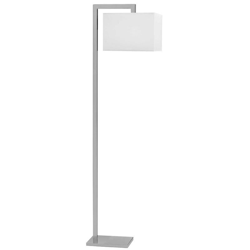 Brushed Nickel Angular Metal Floor Lamp – R&s Robertson Intended For Stainless Steel Floor Lamps (View 9 of 15)