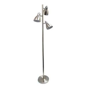 Brushed Nickel – Floor Lamps – Lamps – The Home Depot Inside Brushed Nickel Floor Lamps (View 14 of 15)