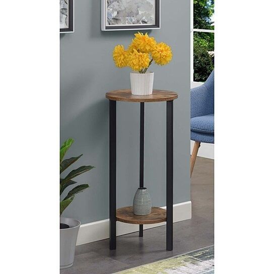 Buy Graystone 31 Inch 2 Tier Plant Standbenzara Inc On Dot & Bo Within 31 Inch Plant Stands (Photo 9 of 15)