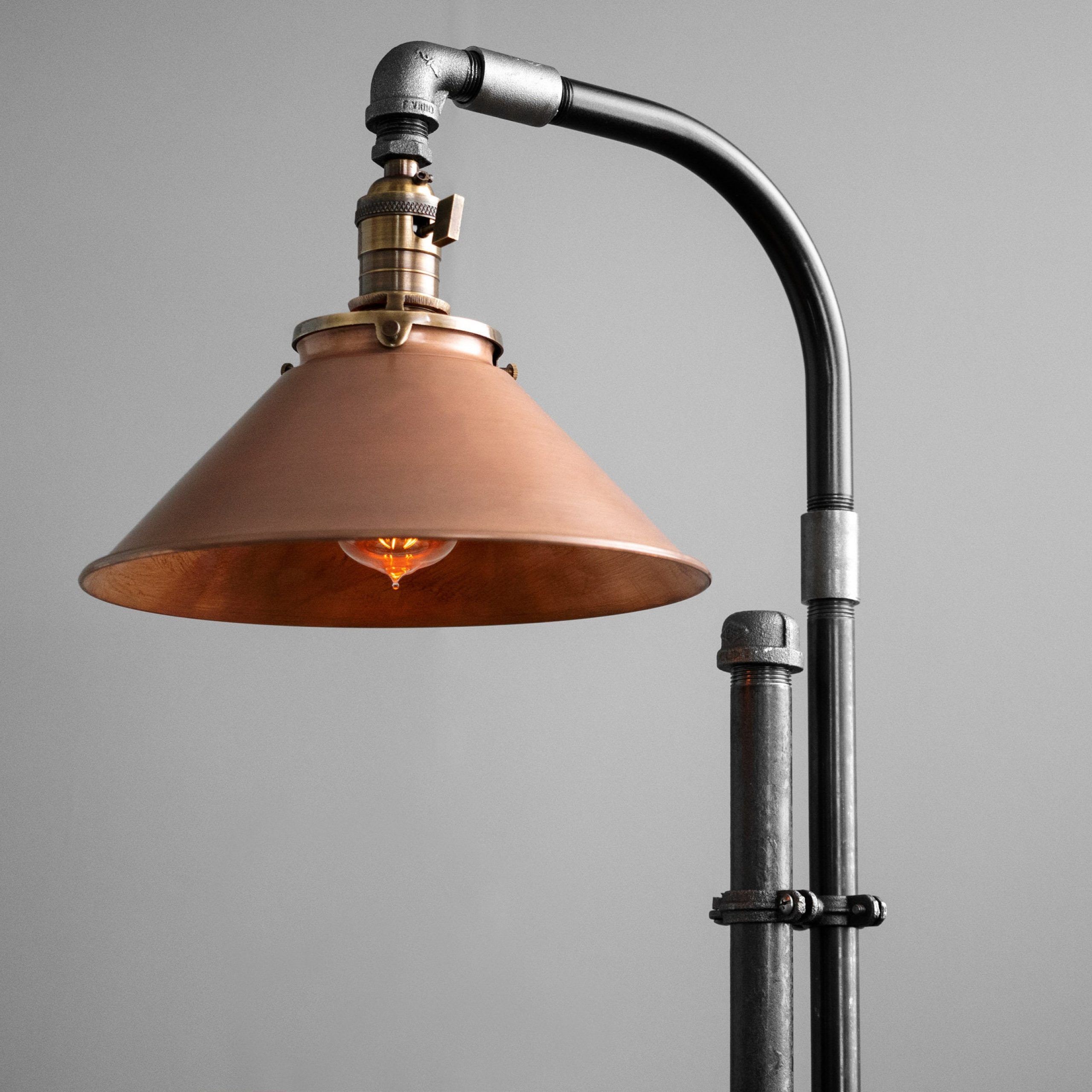 Buy Industrial Floor Lamp Copper Shade Industrial Furniture Online In India  – Etsy With Industrial Floor Lamps (View 12 of 15)