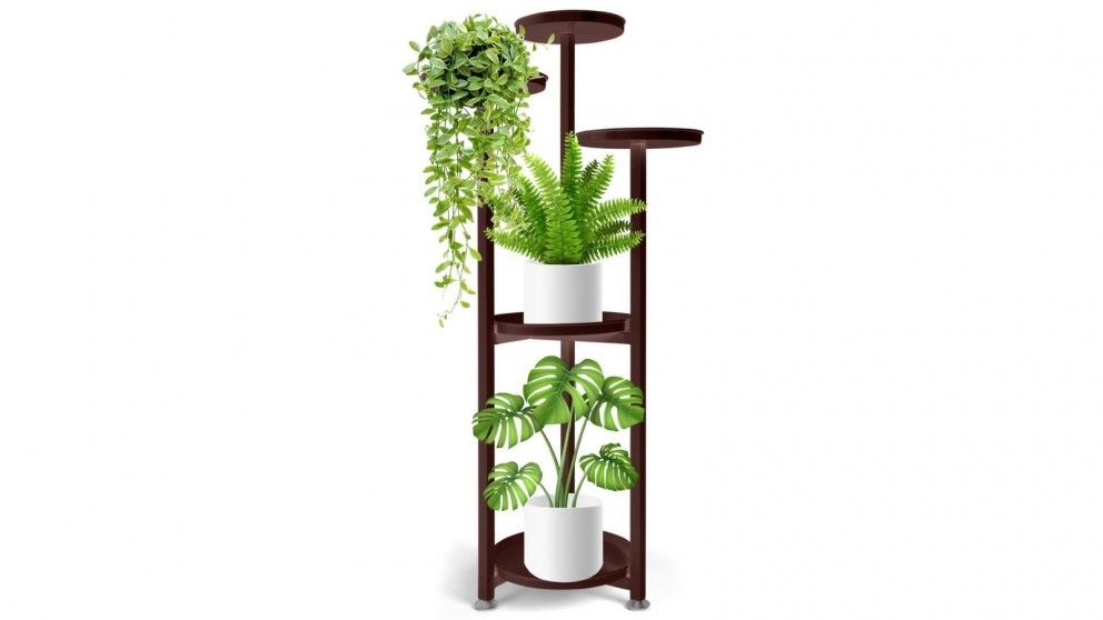 Buy Levede 120cm Plant Stand Outdoor Indoor Flower Pots Rack Garden Shelf –  Bronze | Harvey Norman Au Inside Bronze Plant Stands (Photo 14 of 15)