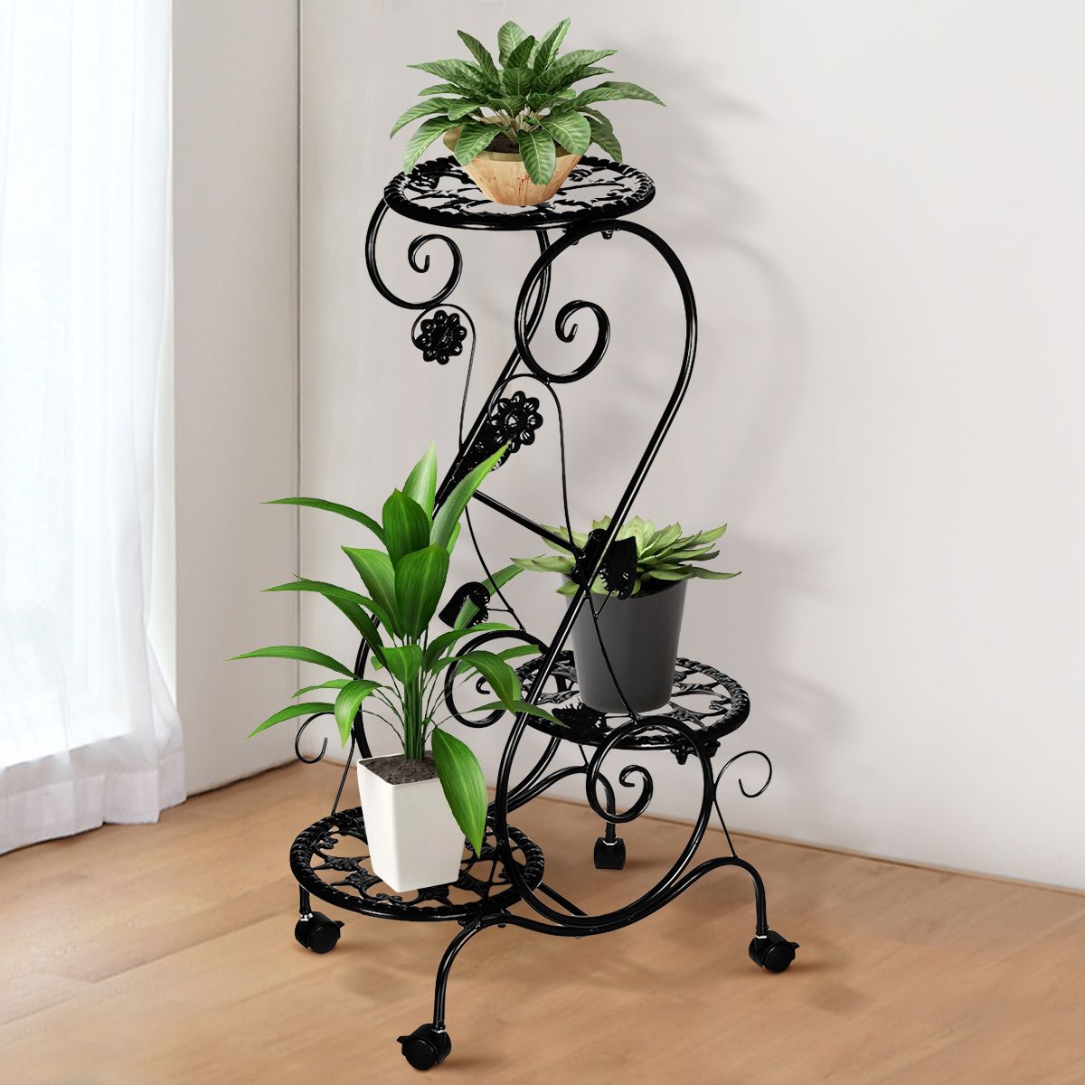 Buy Metal Plant Stand Flower Pot Holder Small Plant Holders,flower Pot Stand  Supporting,potted Plant Stand Plant Rack Planter Stand,for Home Garden  Patioblack White Bronze,26.4in Online At Lowest Price In Ubuy Tanzania.  994989794 With Regard To Bronze Small Plant Stands (Photo 6 of 15)