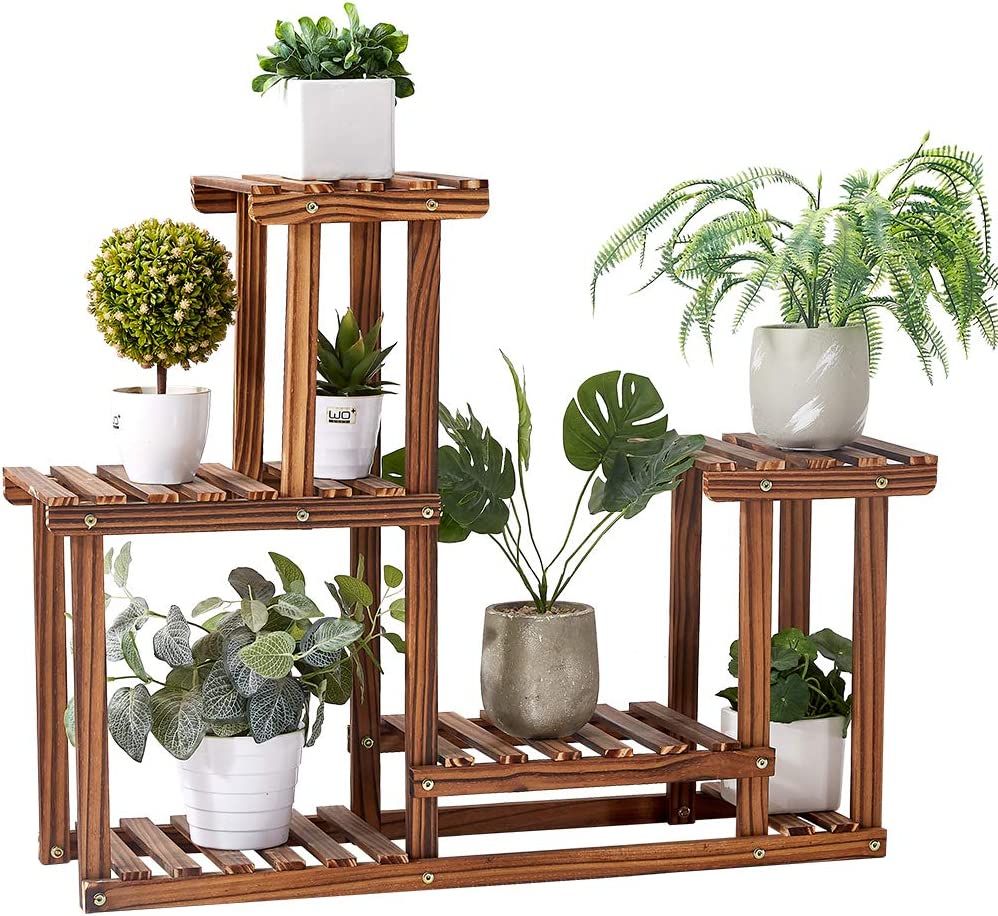 Buy Rose Home Fashion Solid Pine Wood Plant Stand, Plant Stands Indoor,  Outdoor Plant Stand, Plant Shelf, Plant Stands, Antirust Screws, Overall  Size: 33×24 Inch Online At Lowest Price In Iceland. B083sbyg4k Inside 24 Inch Plant Stands (Photo 15 of 15)