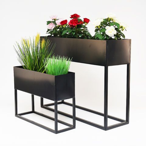 Buy Wholesale China Plant Stands Rectangular Metal Large Standing Flower  Stand Garden Floor Plant Display Stand & Plant Racks At Usd  (View 13 of 15)