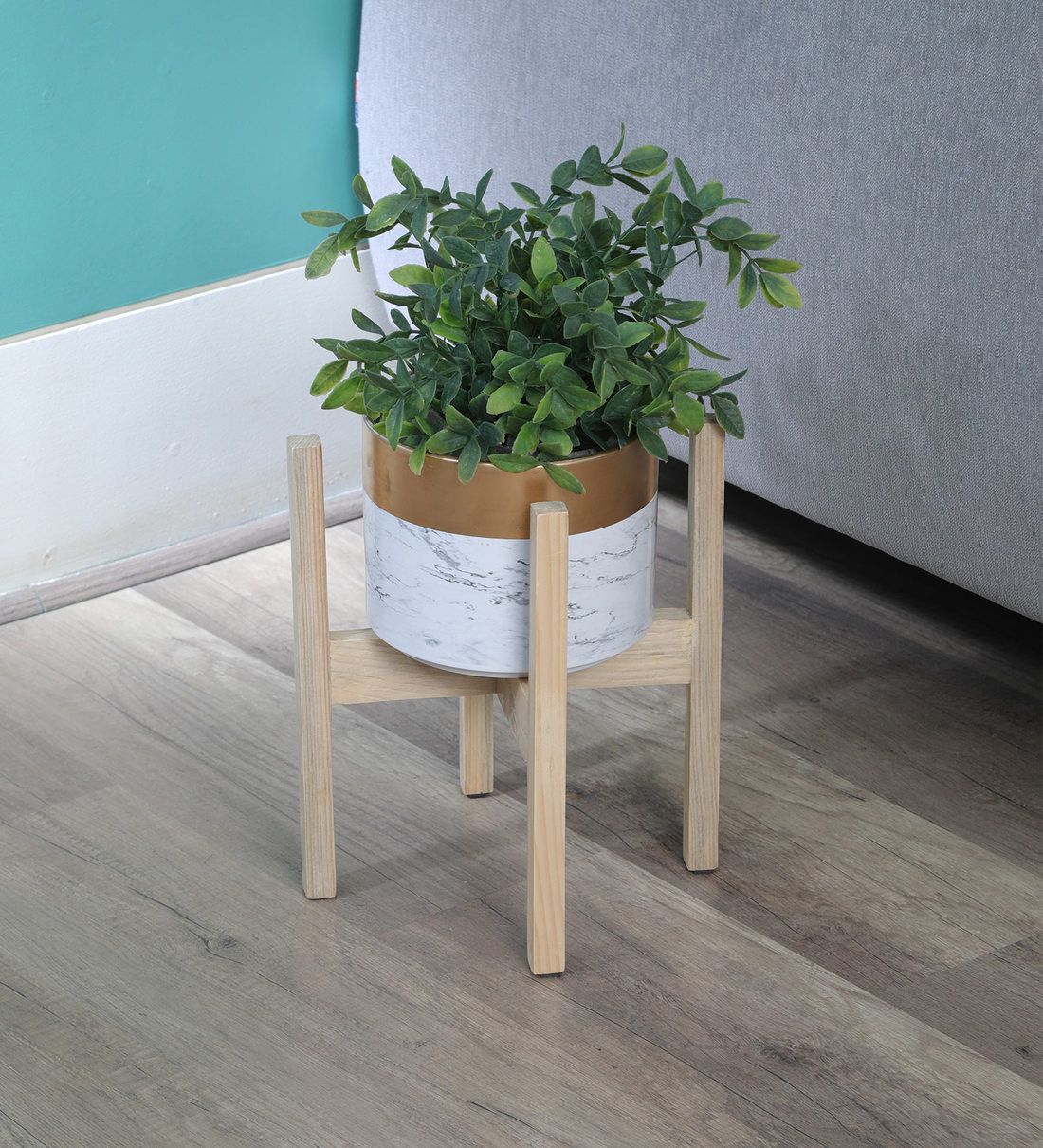 Buy Wooden Planter Standlycka Online – Wooden Planter Stands – Pots &  Planters – Home Decor – Pepperfry Product Throughout Wood Plant Stands (View 15 of 15)