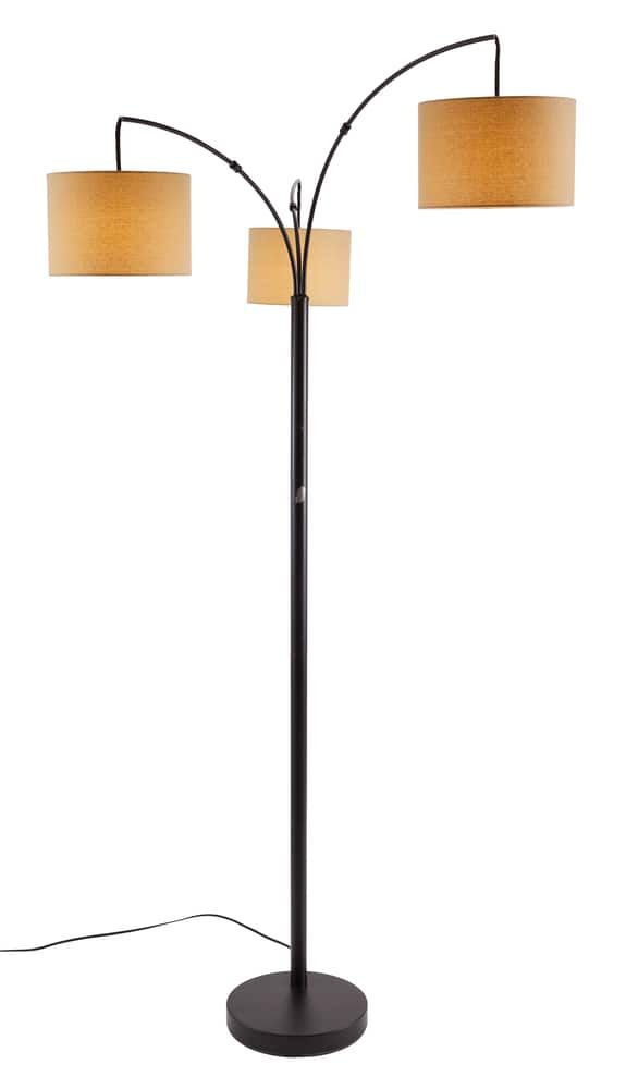 Canvas Burlap Fabric Shade Floor Lamp, 82 In, Bronze | Canadian Tire Regarding 82 Inch Floor Lamps (View 9 of 15)