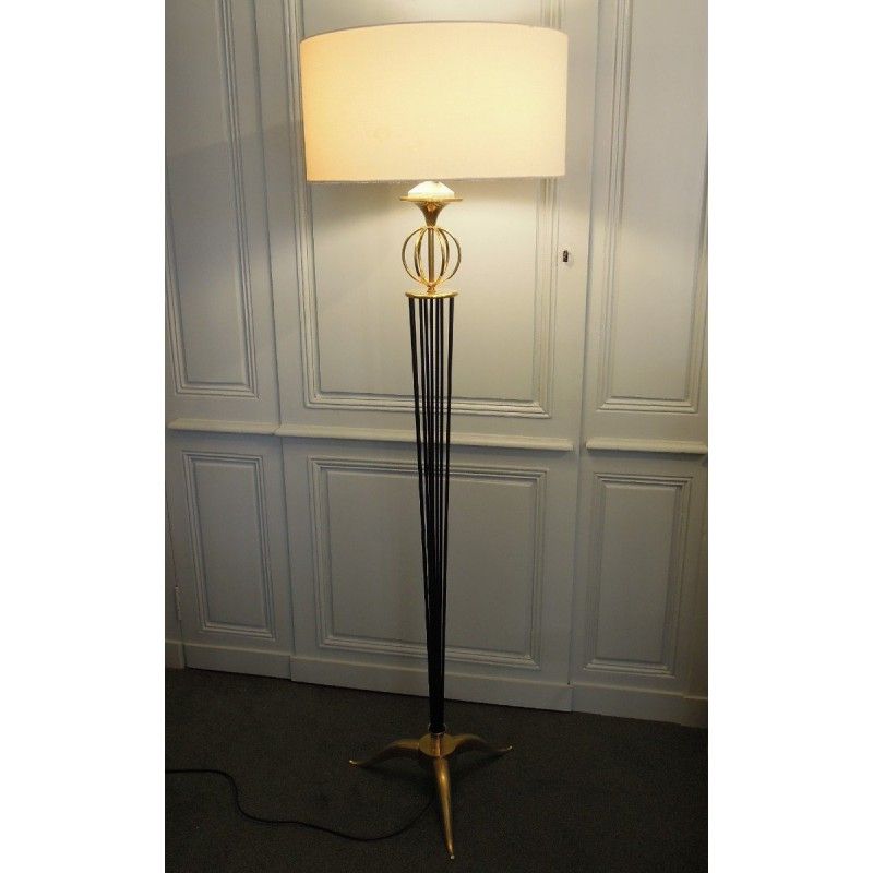 Chic And Elegant, The Astrolabe Floor Lamp From Arlus From The 1960s For Brass Floor Lamps (Photo 13 of 15)