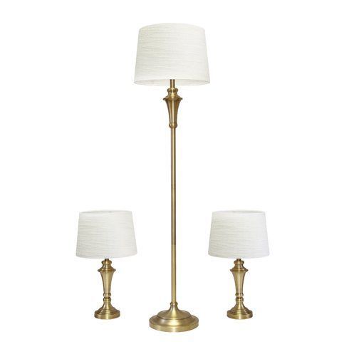 Classic 3 Piece Table And Floor Lamp Set | Lamp, Table Lamp, Lamp Sets In 3 Piece Setfloor Lamps (Photo 8 of 15)