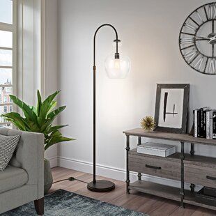 Clear/glass Floor Lamps You'll Love | Wayfair.co (View 11 of 15)