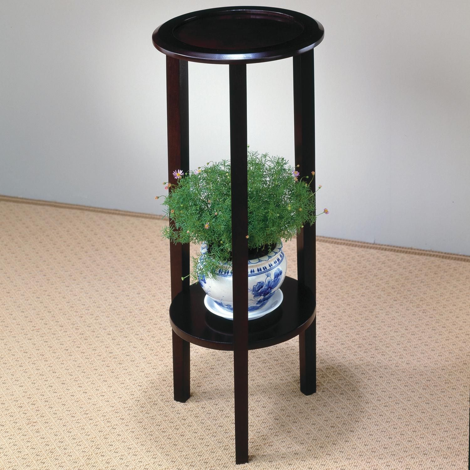 Coaster Accent Stands Round Plant Stand Table With Bottom Shelf | Value  City Furniture | End Tables In Round Plant Stands (Photo 15 of 15)