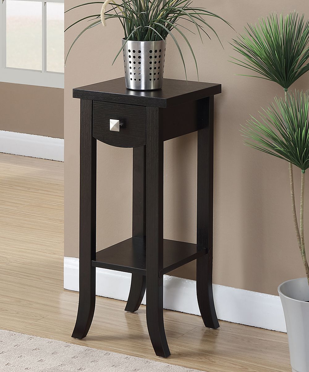Convenience Concepts Espresso Newport Prism Medium Plant Stand | Best Price  And Reviews | Zulily Regarding Prism Plant Stands (Photo 11 of 15)