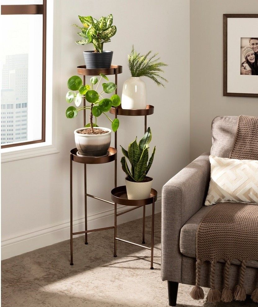 Corner Plant Stands Indoor – Ideas On Foter Intended For Bronze Small Plant Stands (View 10 of 15)