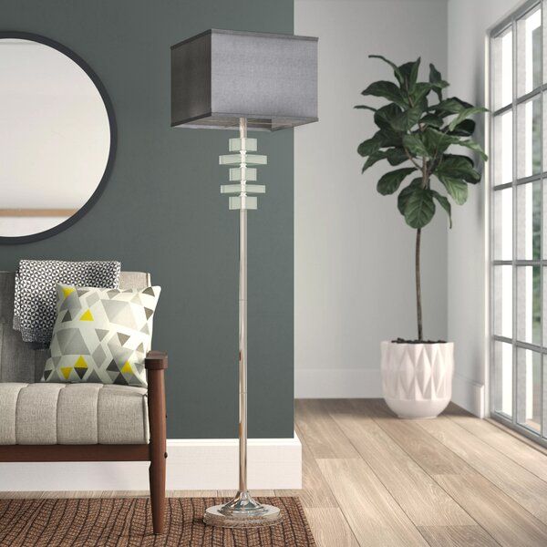 Crystal Tower Floor Lamp | Wayfair For Chrome Crystal Tower Floor Lamps (Photo 4 of 15)