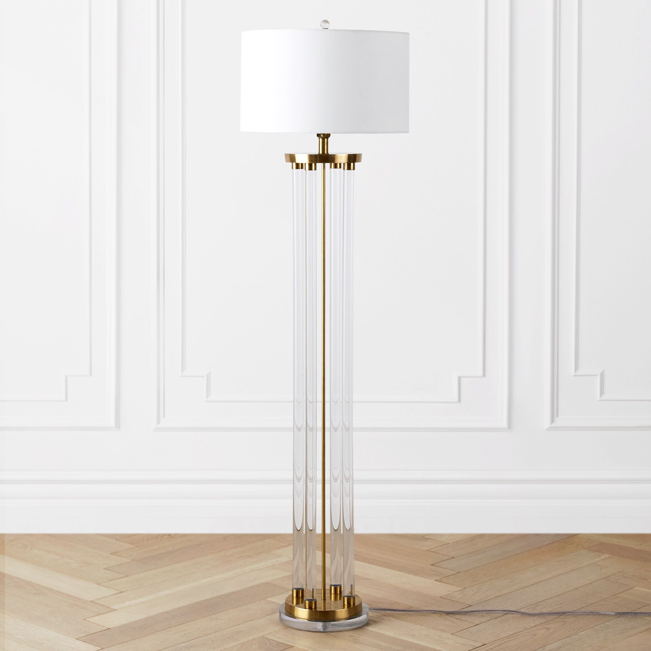 Cyrus Floor Lamp | Zgallerie Pertaining To Acrylic Floor Lamps (Photo 1 of 15)
