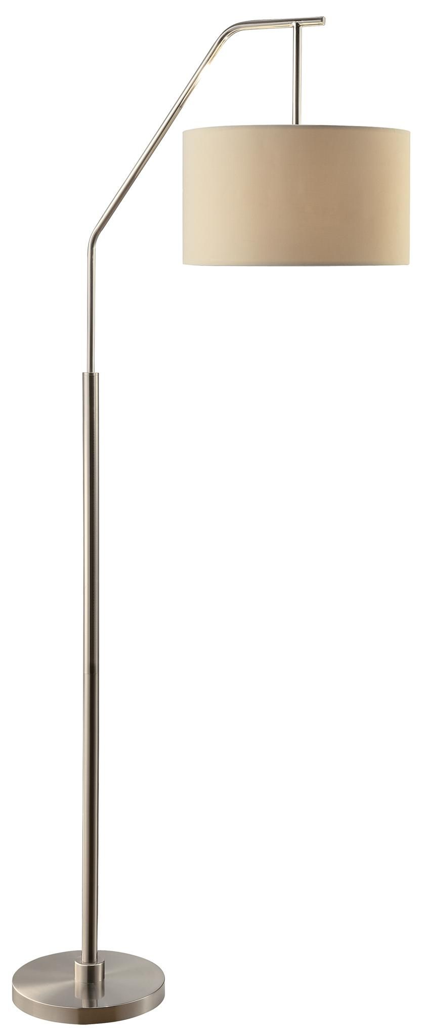 Dinsmore 72 Inch Floor Lamp, Brushed Nickel – Walmart Regarding 72 Inch Floor Lamps (Photo 1 of 15)