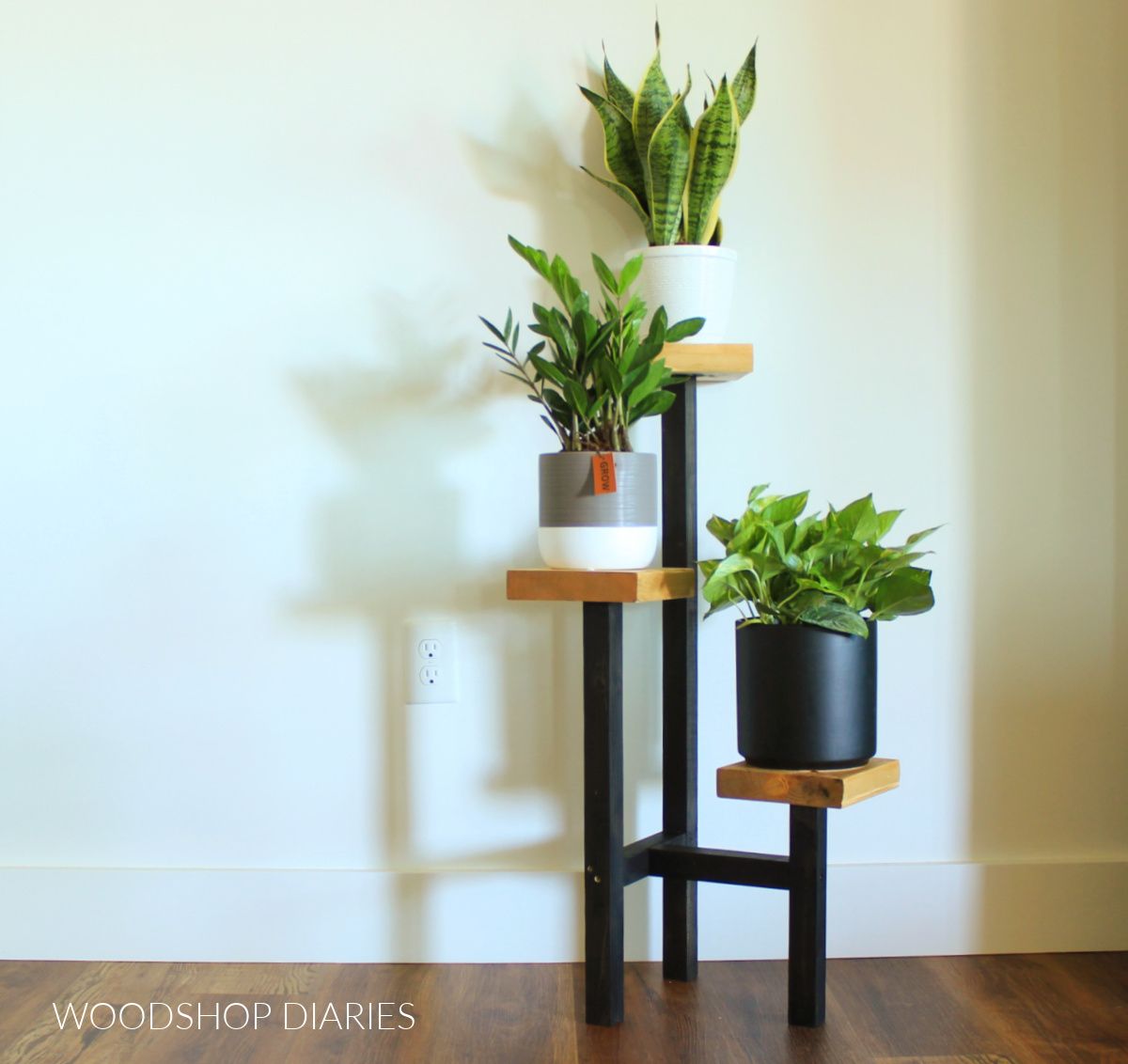 Diy Tiered Plant Stand | From Scrap Wood! In Three Tiered Plant Stands (Photo 10 of 15)