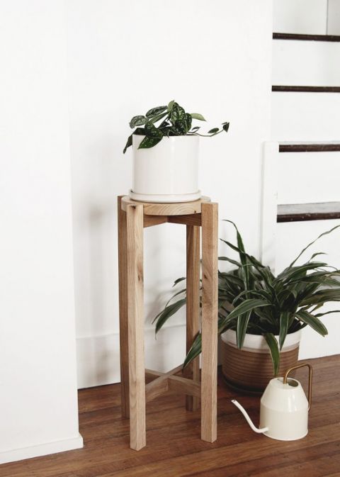 Diy Wood Plant Stand – A Simple Diy With A Video Tutorial Inside Wooden Plant Stands (View 14 of 15)