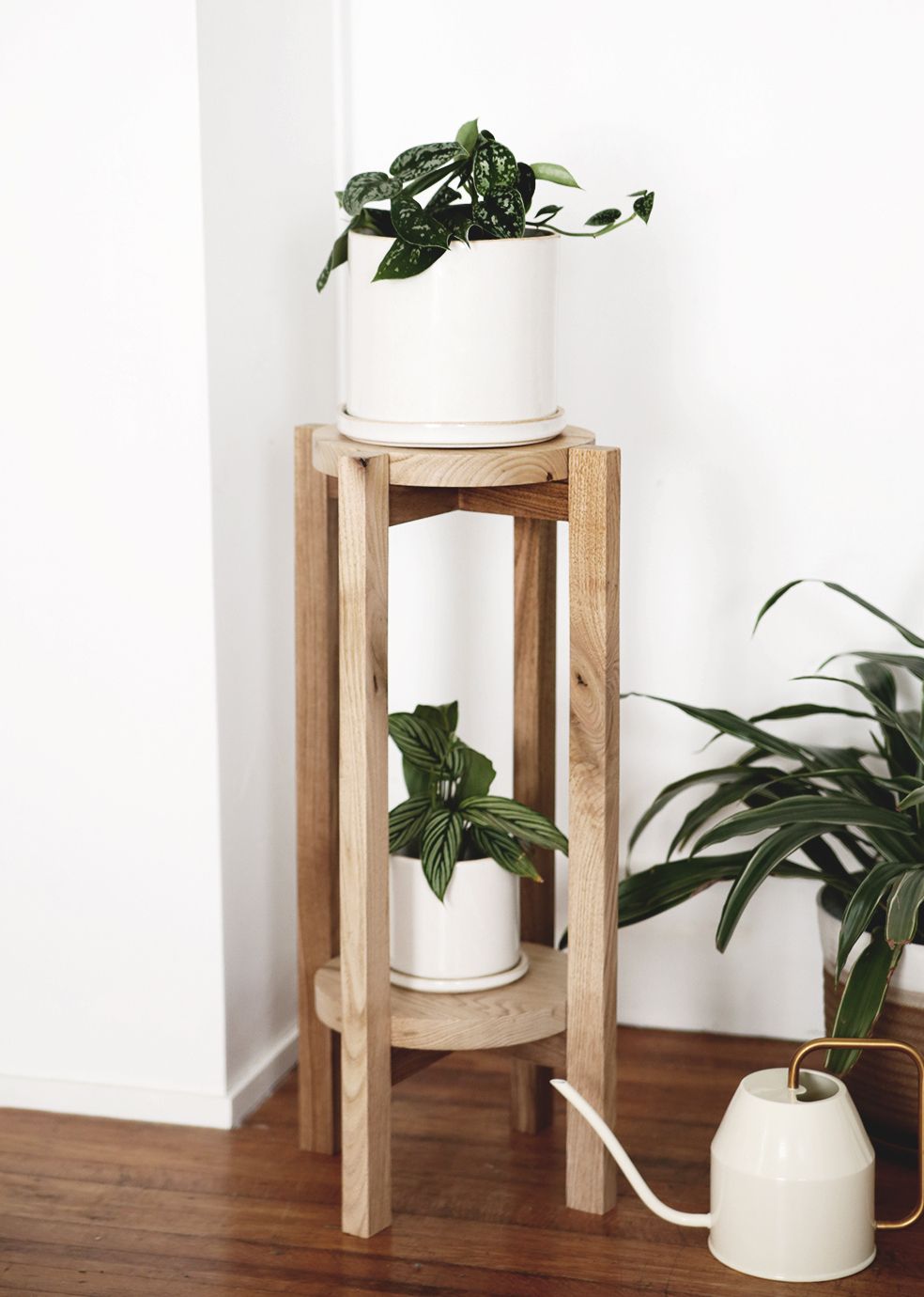 Diy Wood Plant Stand – A Simple Diy With A Video Tutorial Intended For Wood Plant Stands (View 2 of 15)