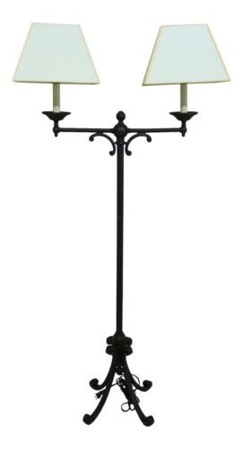 F31994ec: Primitive Style Rustic Iron 2 Arm Floor Lamp | Ebay With 2 Arm Floor Lamps (View 5 of 15)