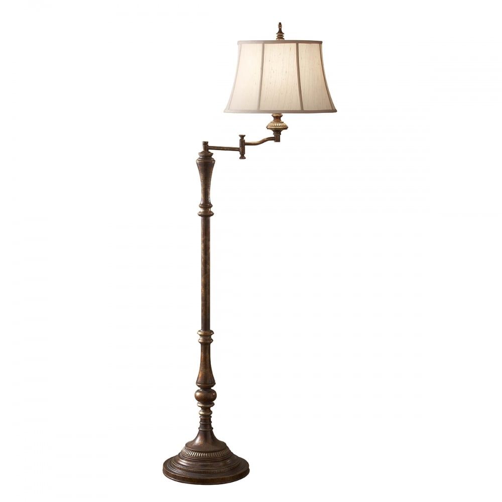 Feiss Gibson Swing Arm Floor Lamp Pertaining To Adjustble Arm Floor Lamps (View 6 of 15)