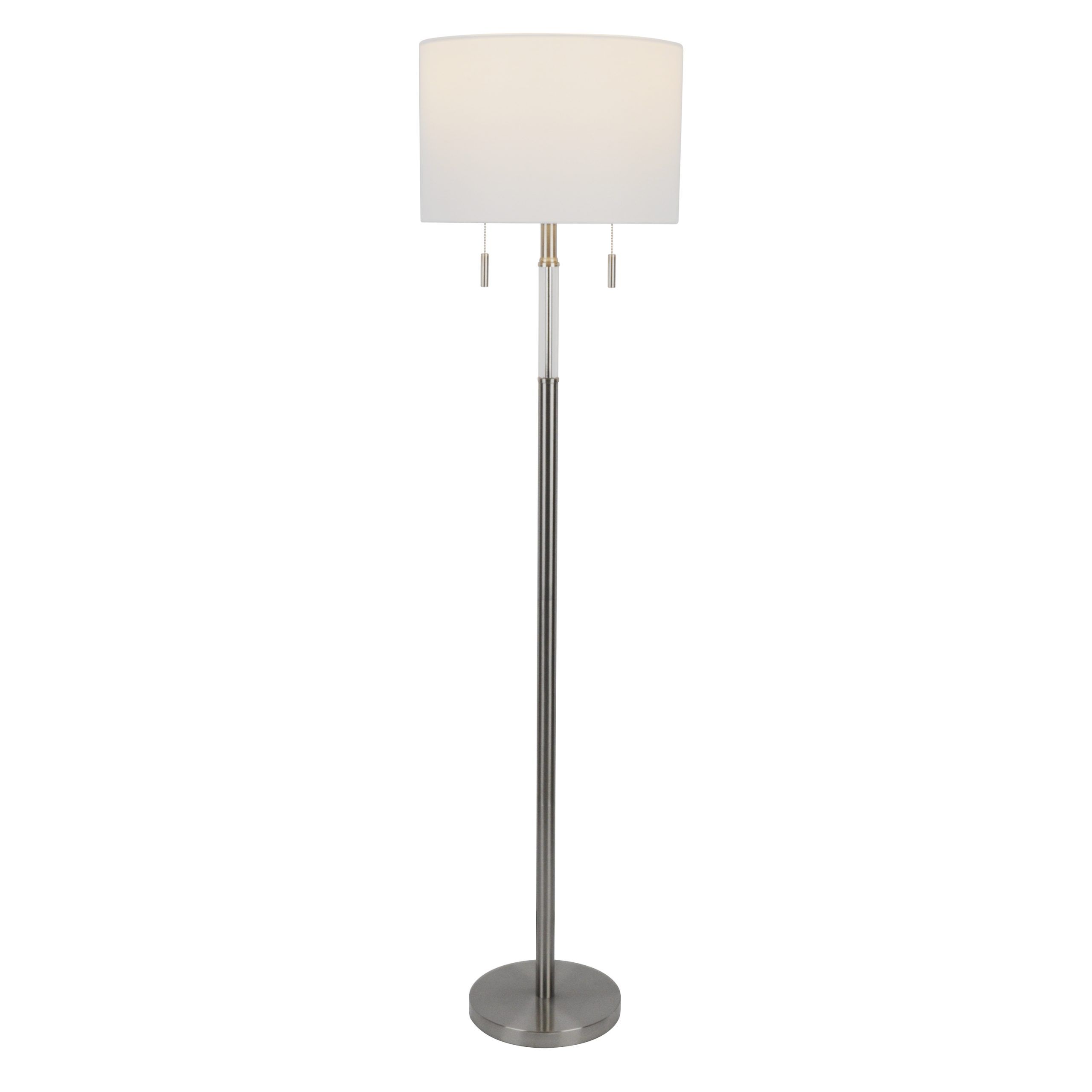 Ferina Twin Pull Chain Floor Lamp – Walmart With Dual Pull Chain Floor Lamps (View 7 of 15)